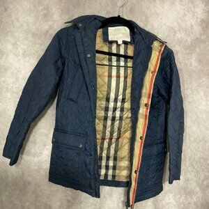 Burberry Kids Quilted  Hood Jacket Coat 10yr Medium Large